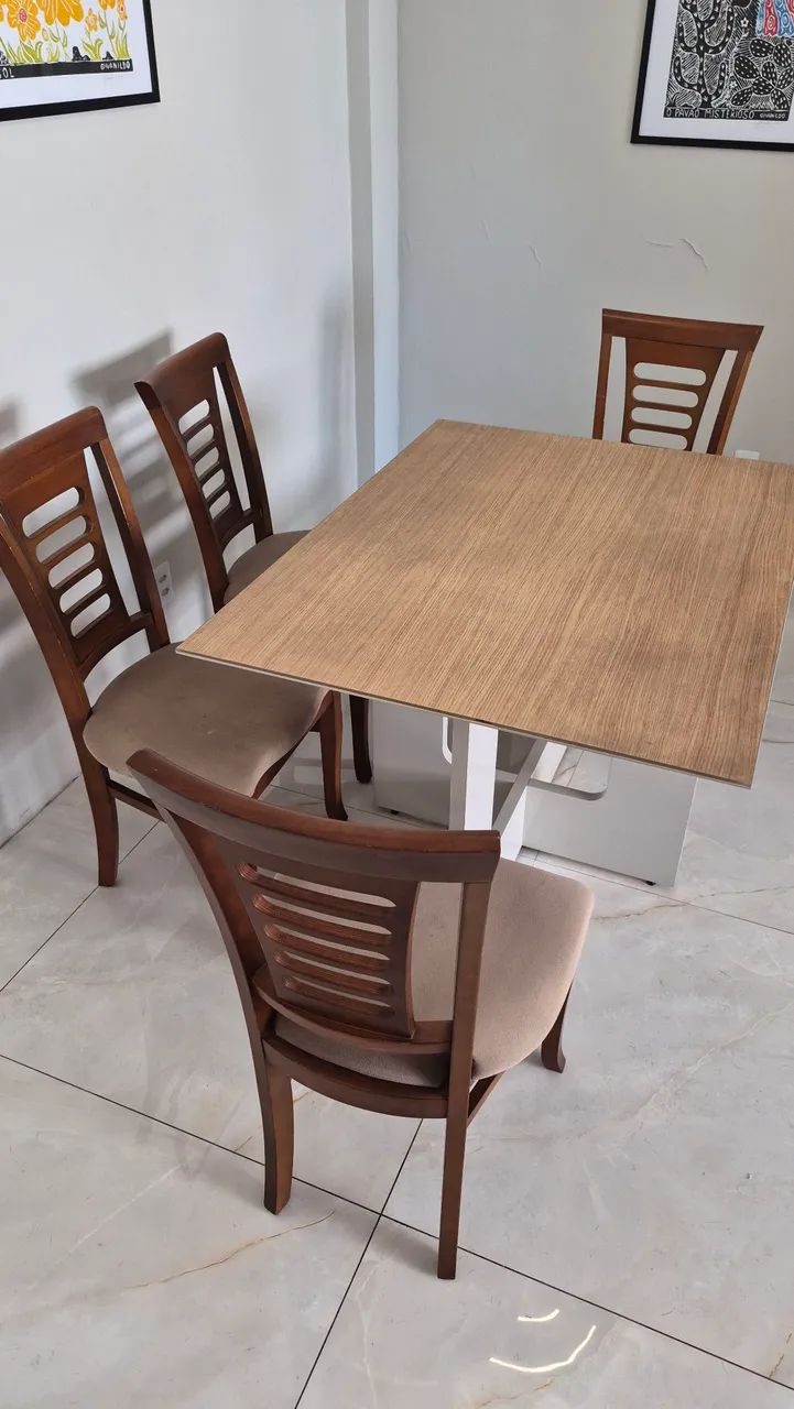 Conjunto mesa de jantar 4 lugares  - Foto 2