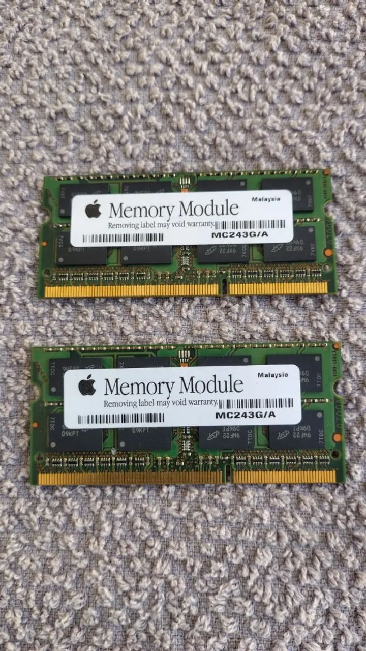 Memória 2x2 4gb PC3-8500S RAM DDR3 1066 MHz  - Foto 2