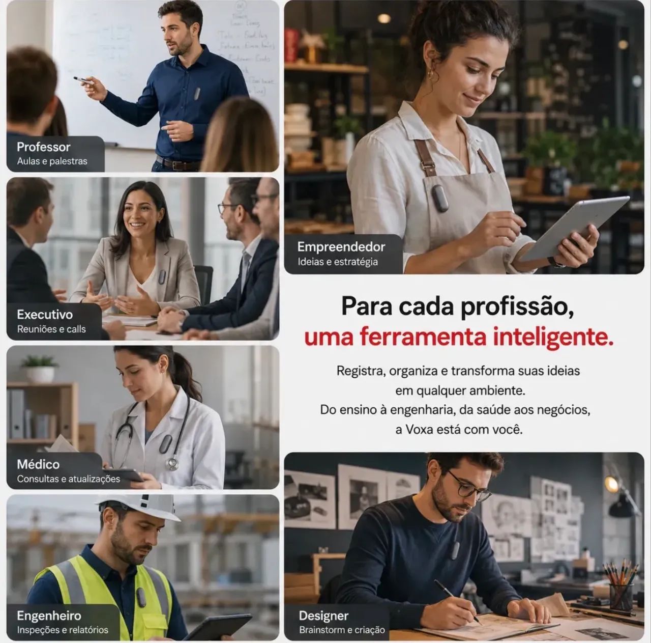Voxa Notepin Gravador De Voz Portátil Ia Plaud Pin Similar - Foto 6