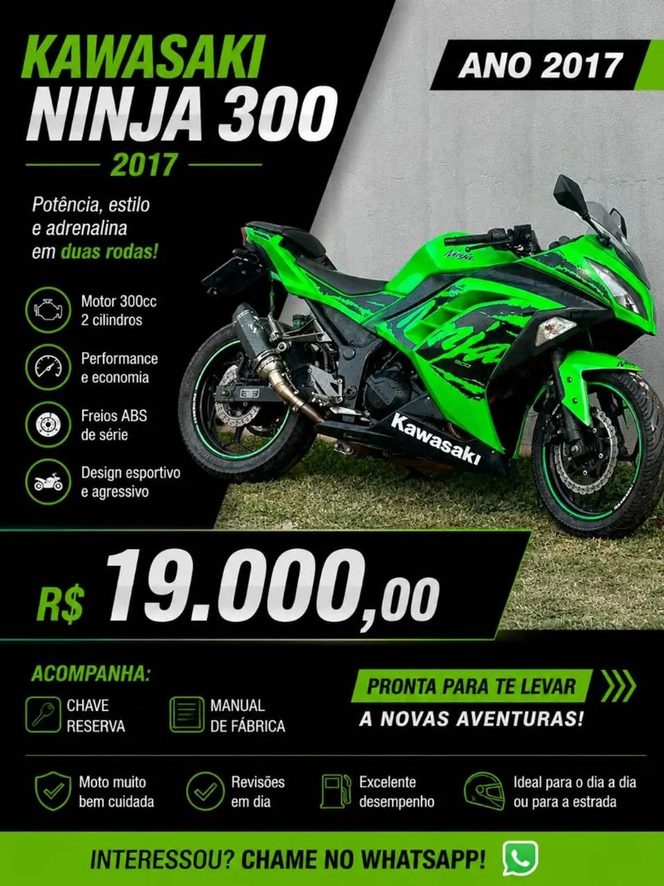 Vendo ninja em ótimo estado 