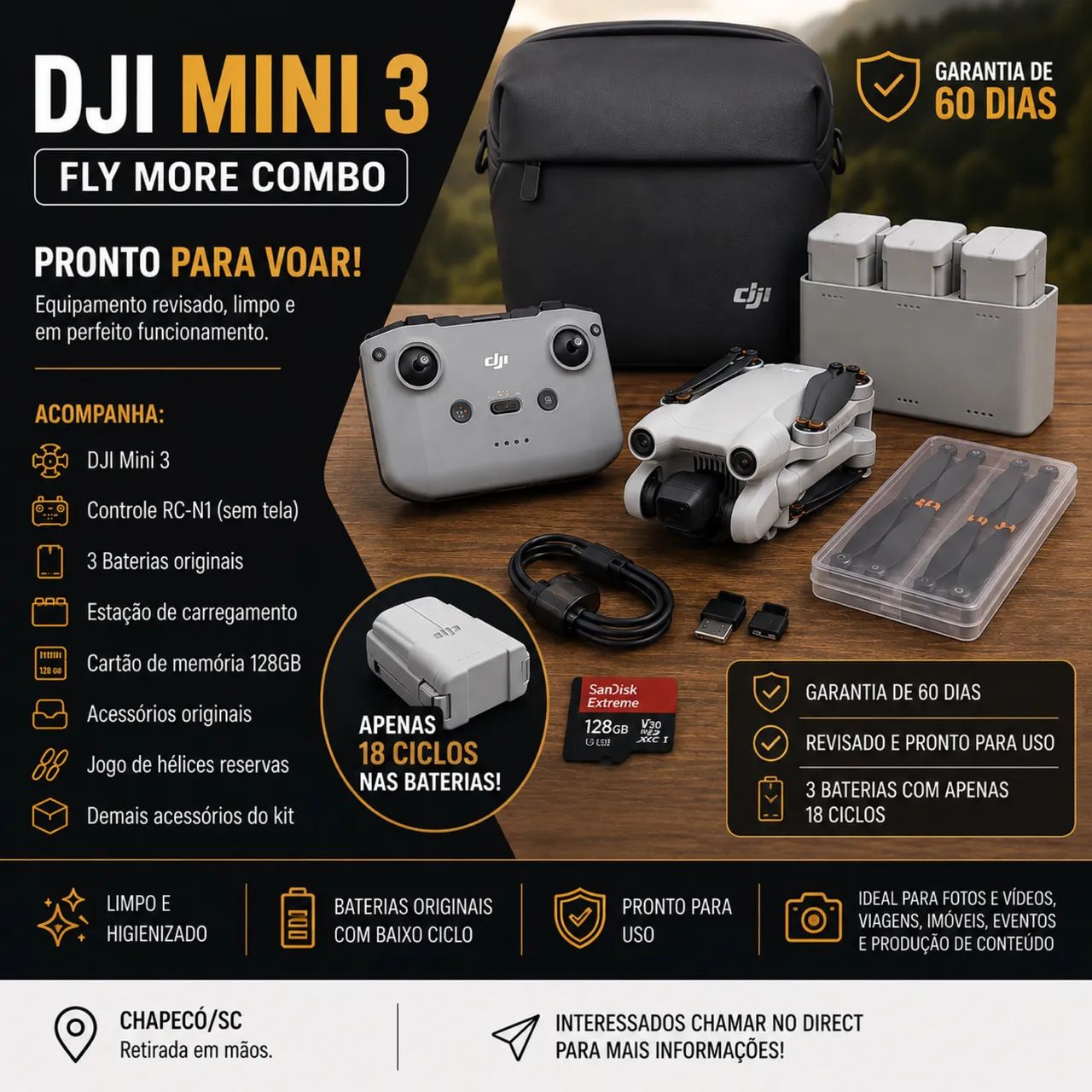 ? Drone DJI Mini 3 Fly More Combo