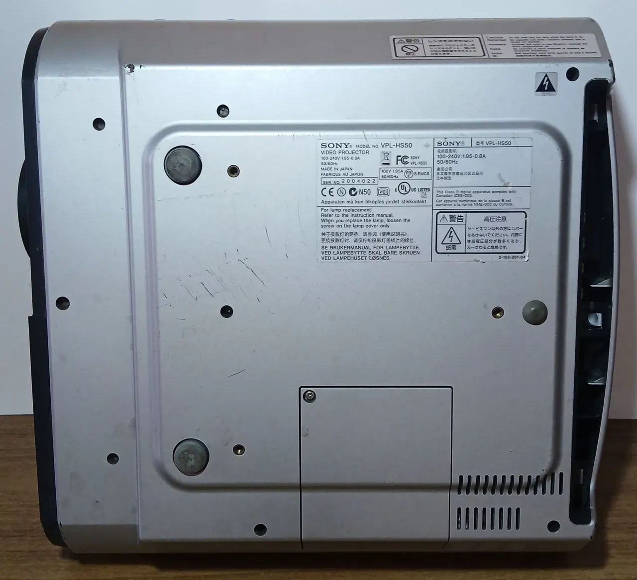 Projetor de vídeo Sony VPL-HS50 - Para Revisão ou Retirada de Peças  - Foto 6