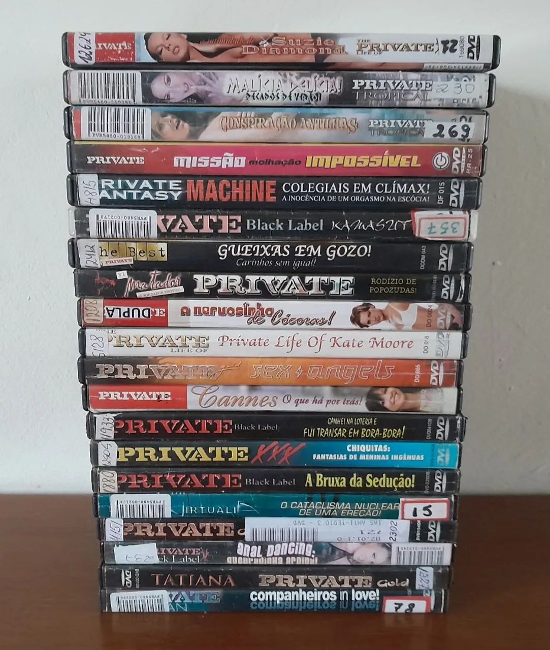 Lote 25 Dvds Private Originais