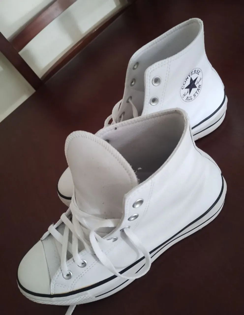 Tênis all star plataforma alta. 