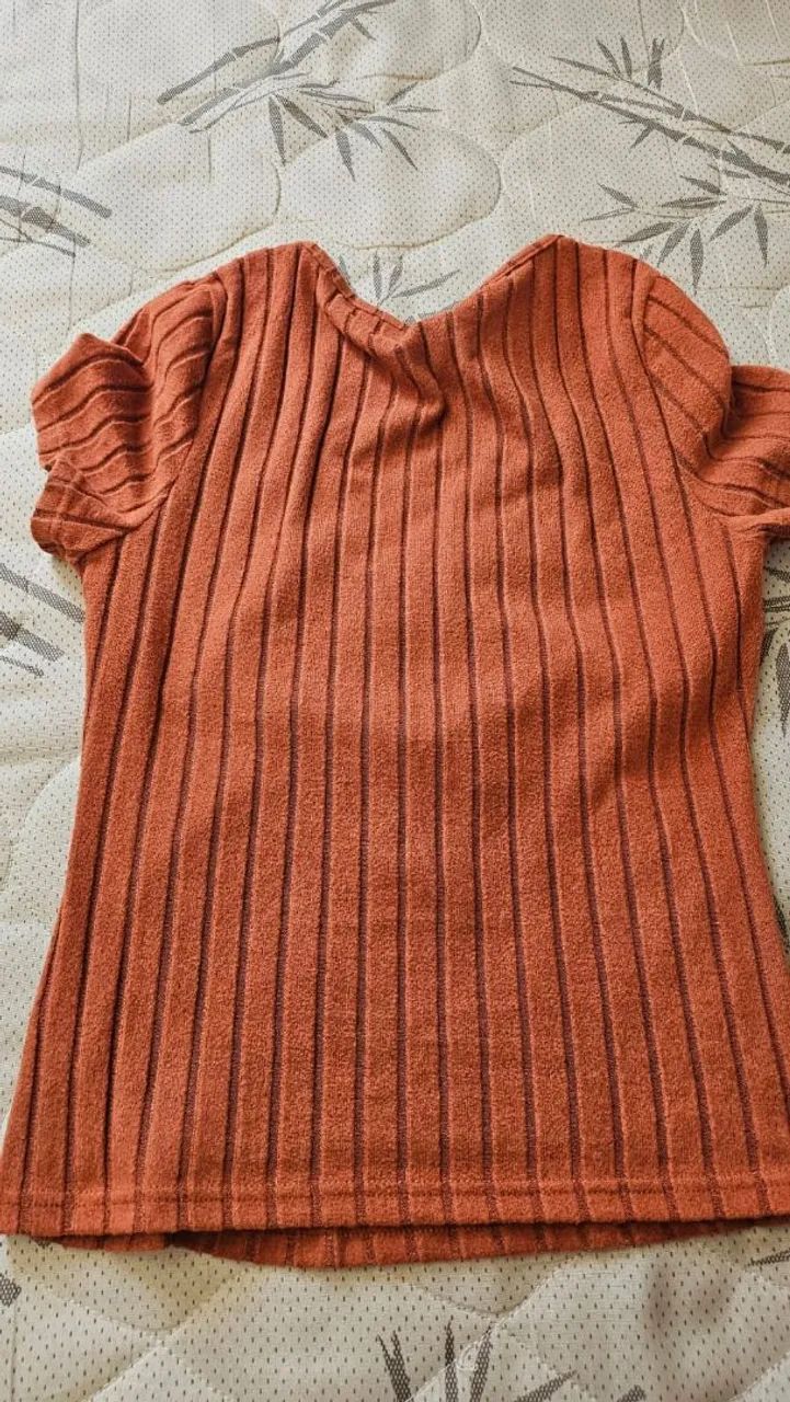 Blusa laranja shein - Foto 4