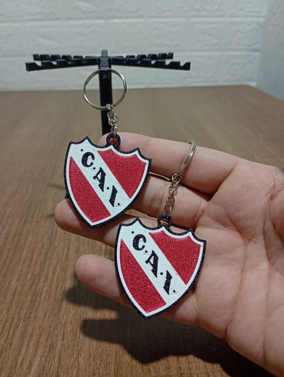 Kit com 2 chaveiros 3d do Independiente da Argentina - Foto 3