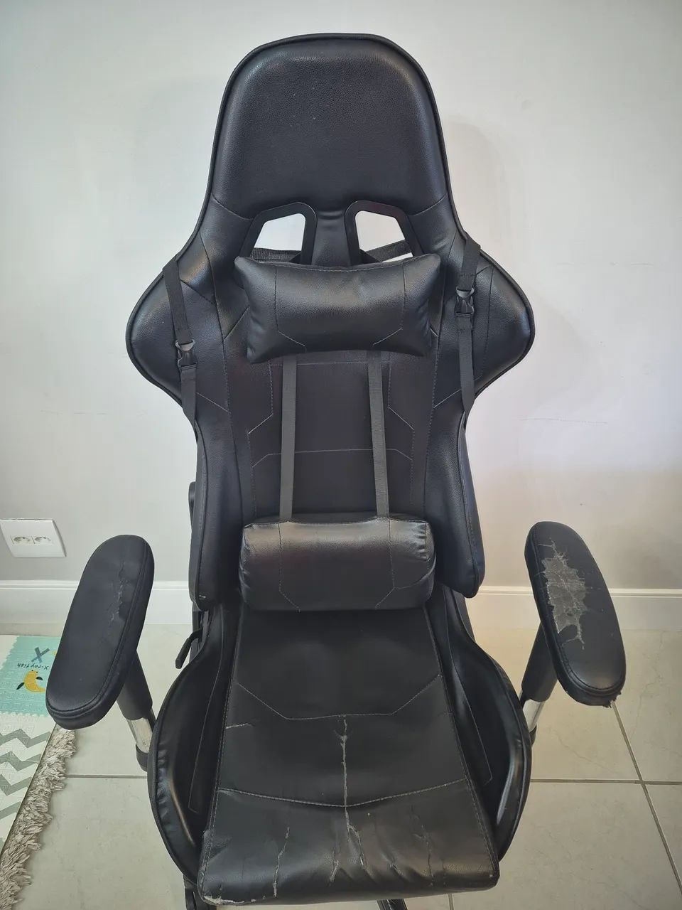 Cadeira Gamer Preta - Foto 4