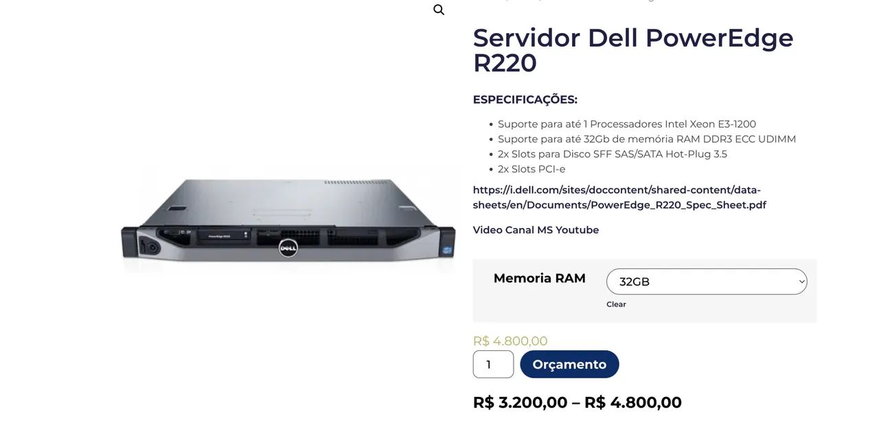 Servidor Dell R220 - Foto 2