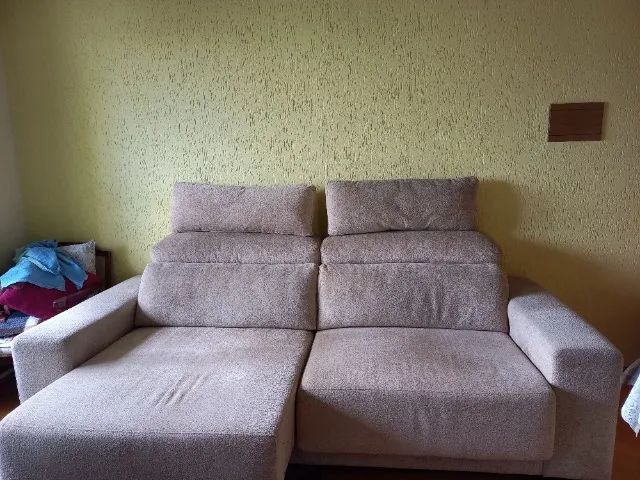 SOFÁ RETRÁTIL EM TECIDO,  MARCA PLENITUDE,  SEMI NOVO - Foto 3