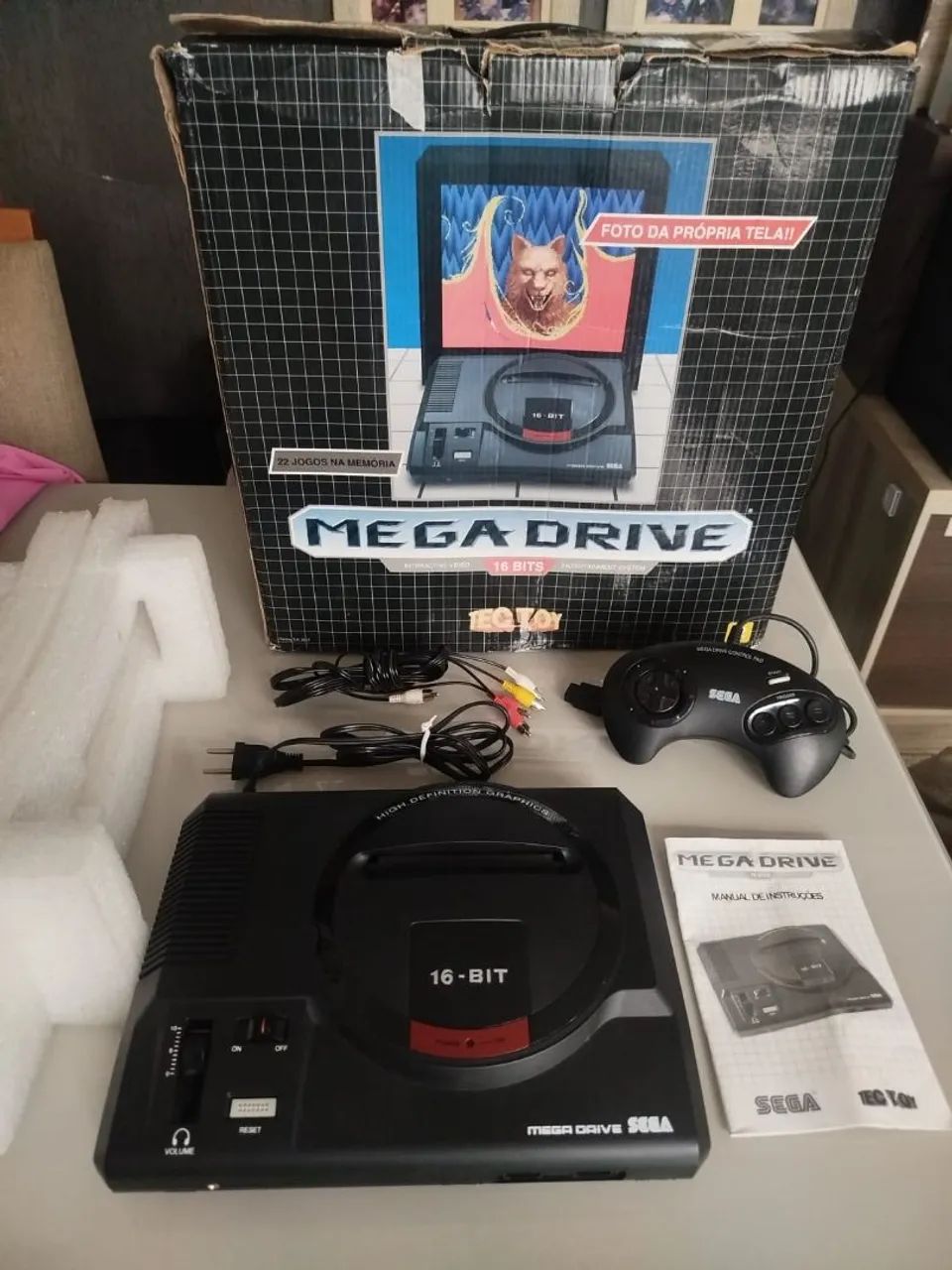 Mega Drive SD 2017 20 jogos cabe centenas  - Foto 2