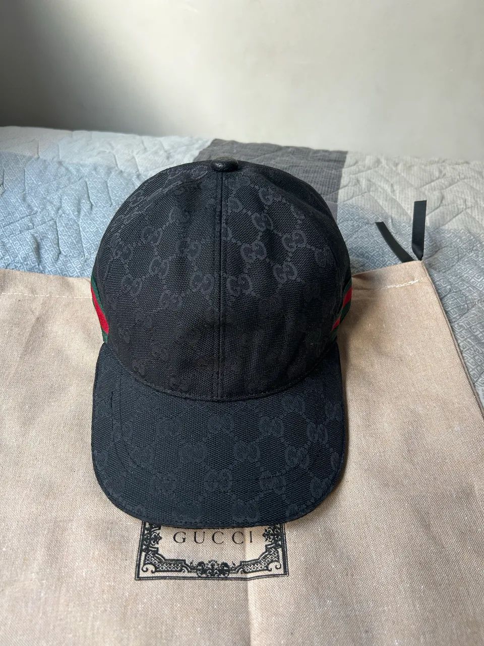 boné gucci gg web preto - Foto 4