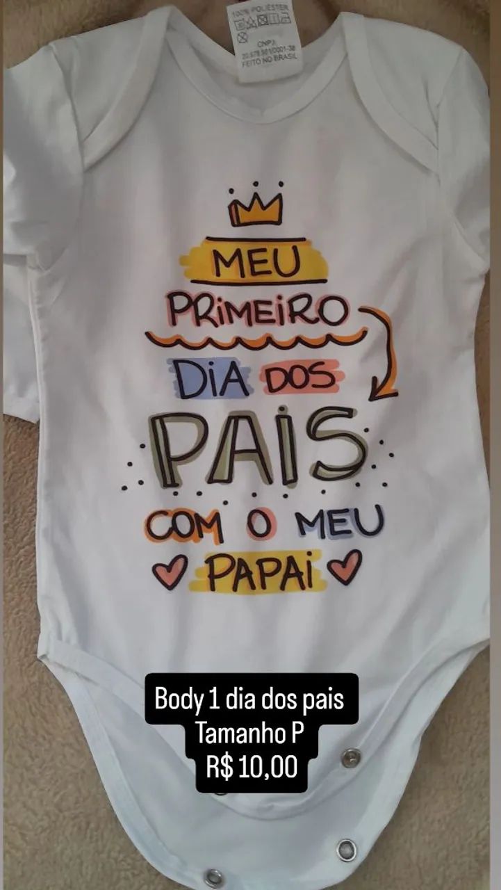 Body para bebê P _ Dia dos pais 