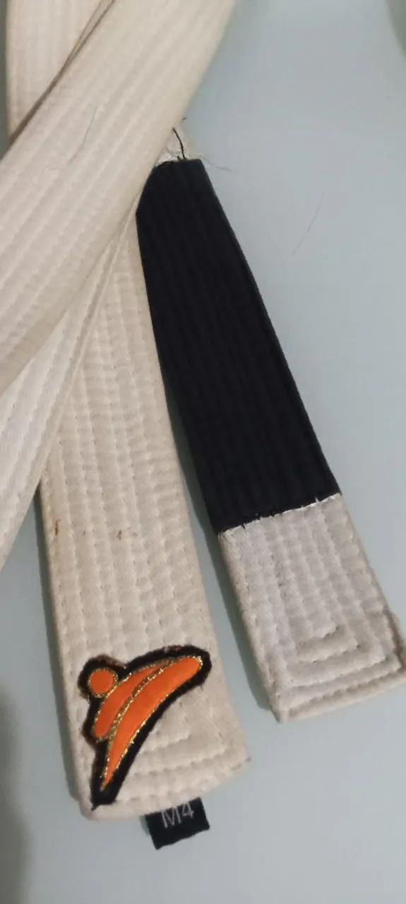 Faixa jiu-jitsu Branca M4 - Foto 3