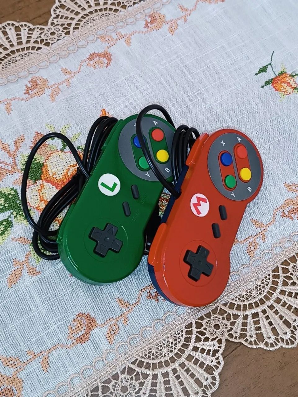 COMBO DE CONTROLES MARIO e LUIGI (USB)
