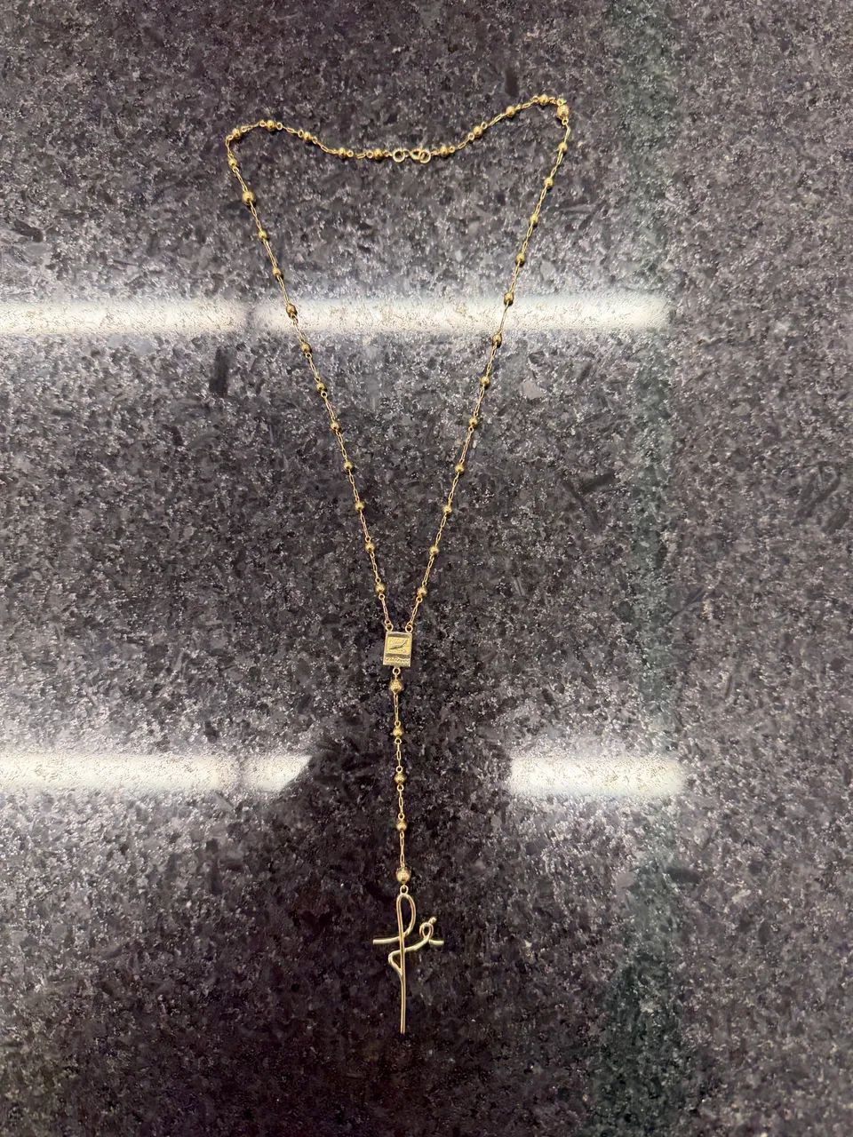 Terço ouro 18 personalizado 5,8g