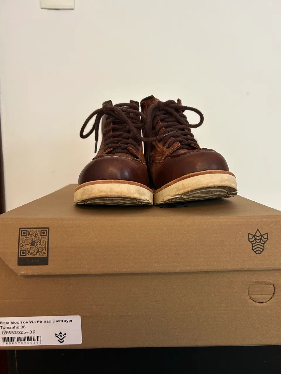 Bota Moc Toe Couro 36