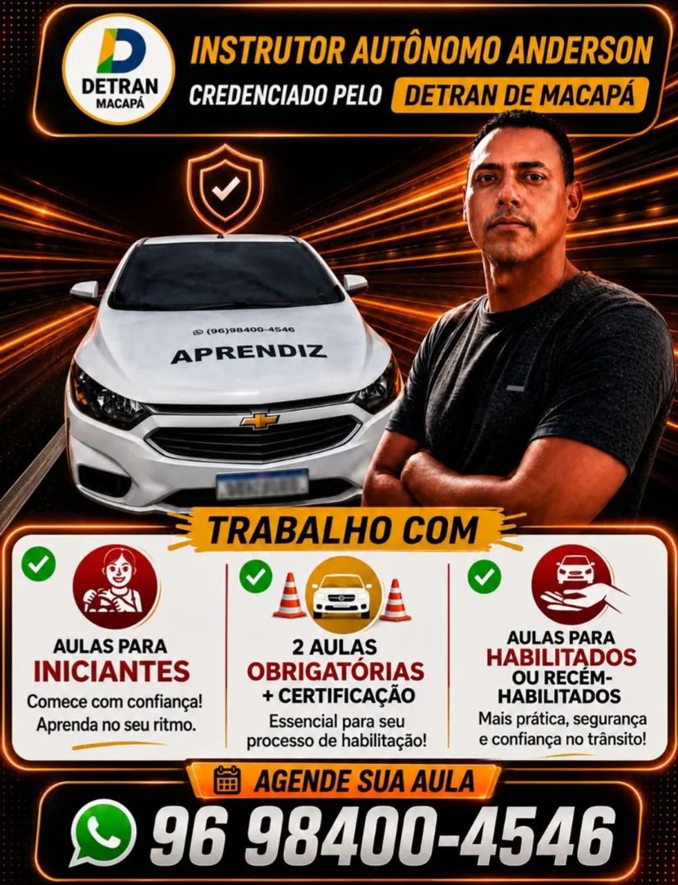 Instrutor autônomo de direção veicular 