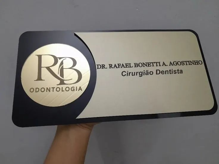 Plaquinha de identificação 