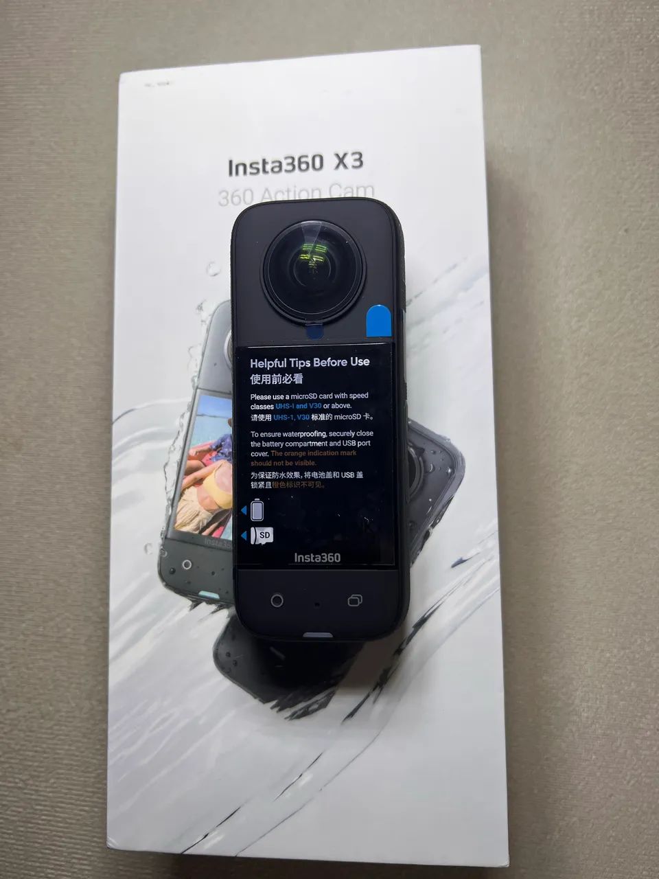Câmera de ação 5.7K Insta360 X3 nova - Foto 3
