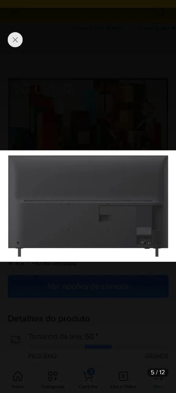 Smart Tv Na Garantia LG 50" 4K - Foto 4