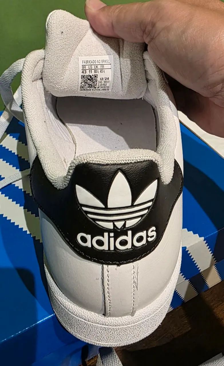 Tenis adidas superstar II branco tamanho 43, novo, na caixa, sem uso, original. - Foto 4