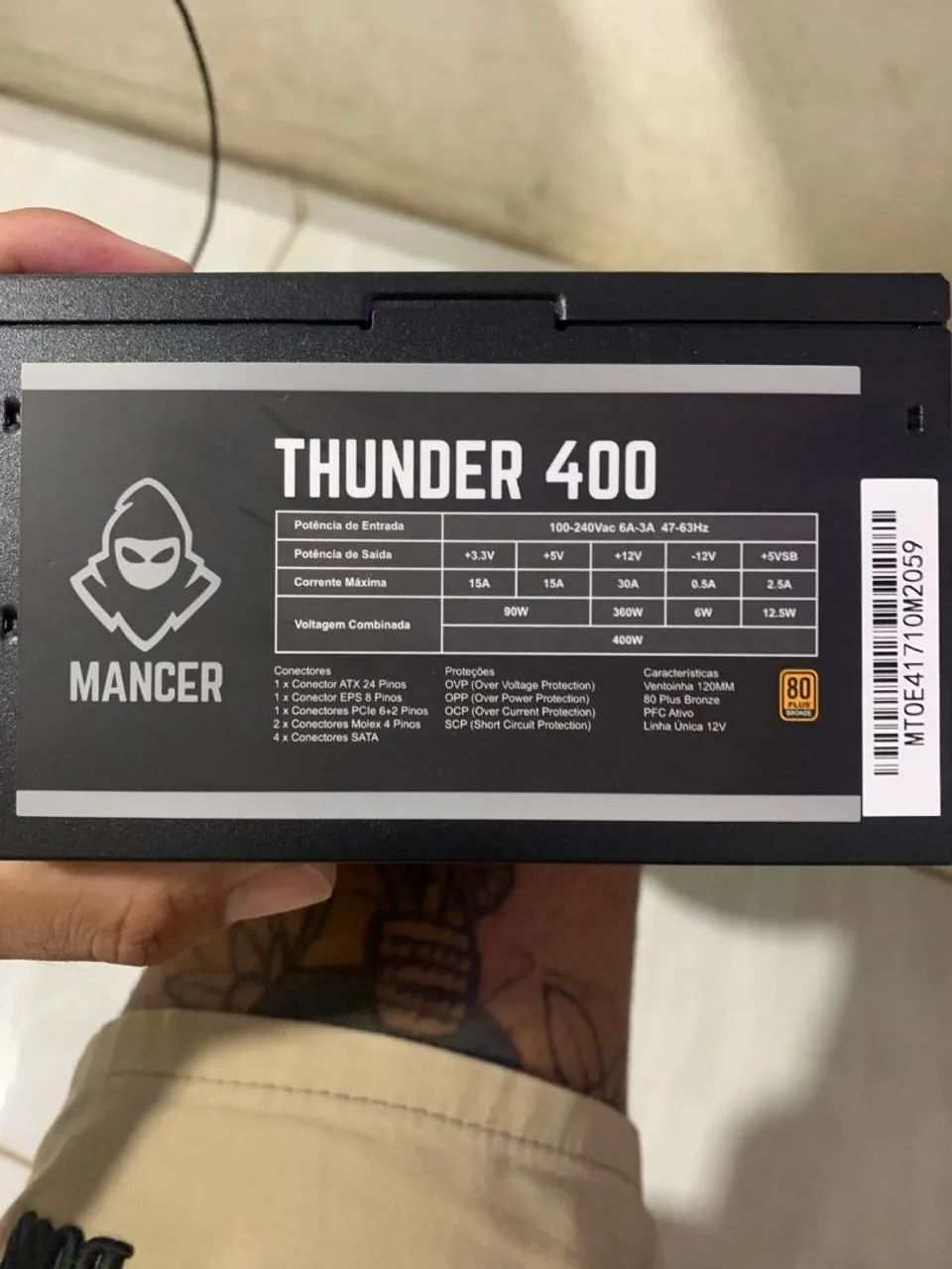 Fonte Mancer 400w 80 plus bronze 