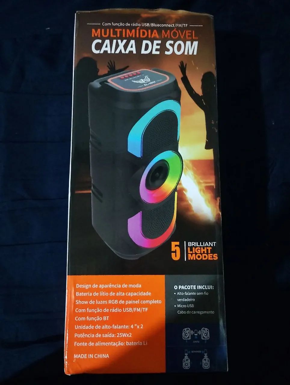 Caixa de som 50w com led  - Foto 2