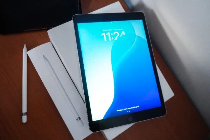 iPad 9ª Geração 64GB Space Gray + Apple Pencil Original | Completo