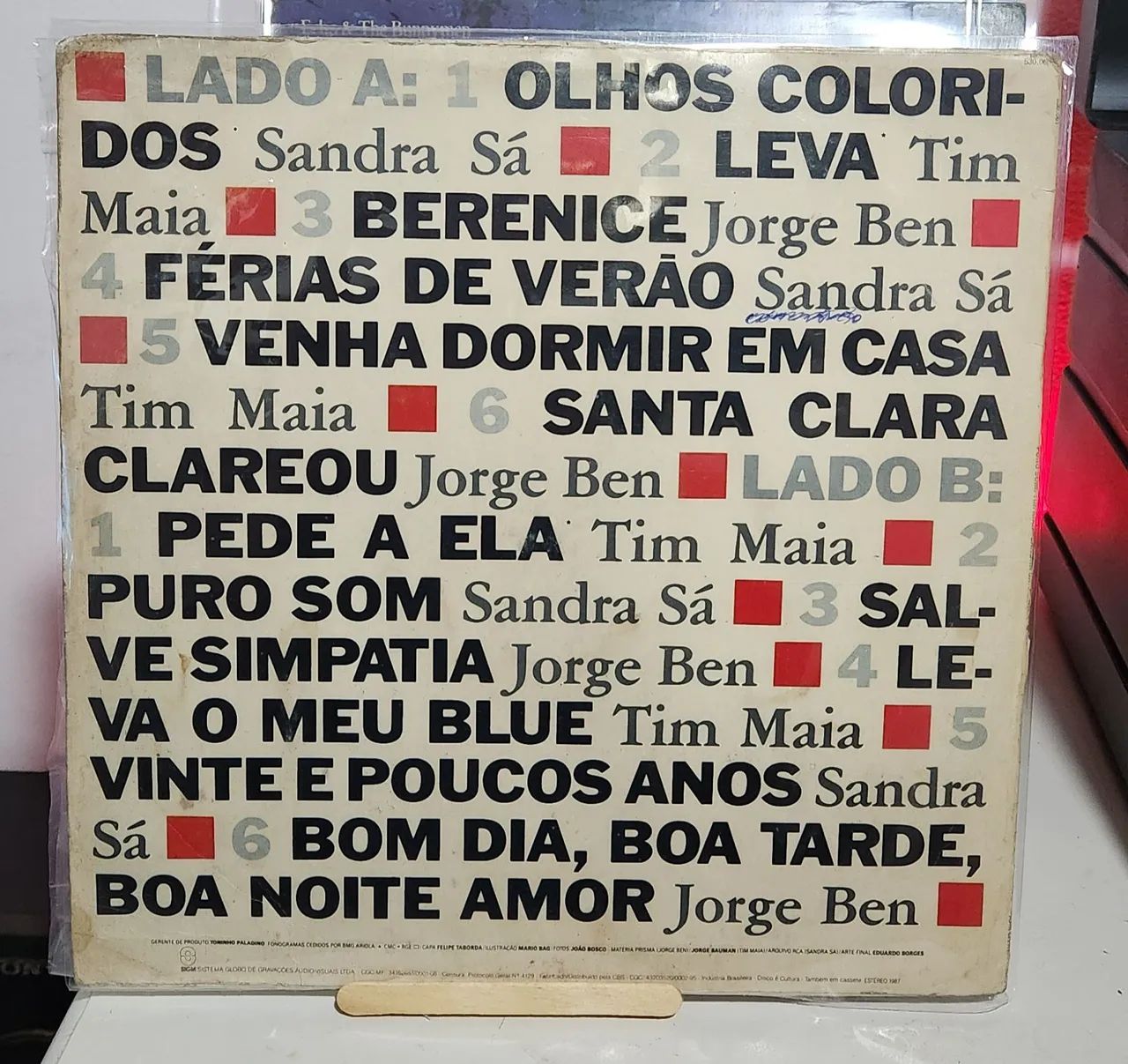 Disco de vinil PURO SOM "TIM MAIA, SANDRA SÁ, JORGE BEN" lp - Foto 2