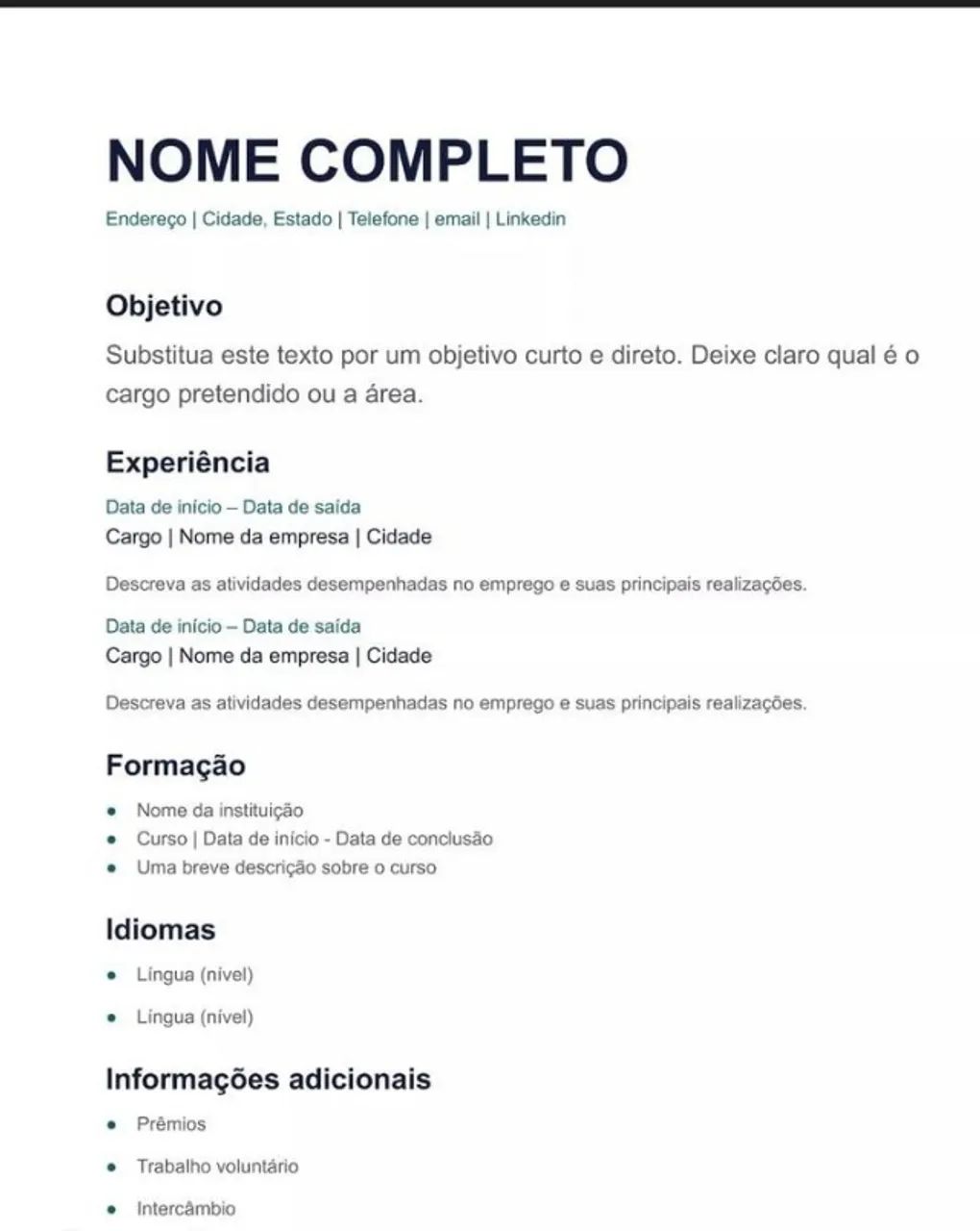 Serviço de Criação e Montagem de Currículo em PDF - Foto 3