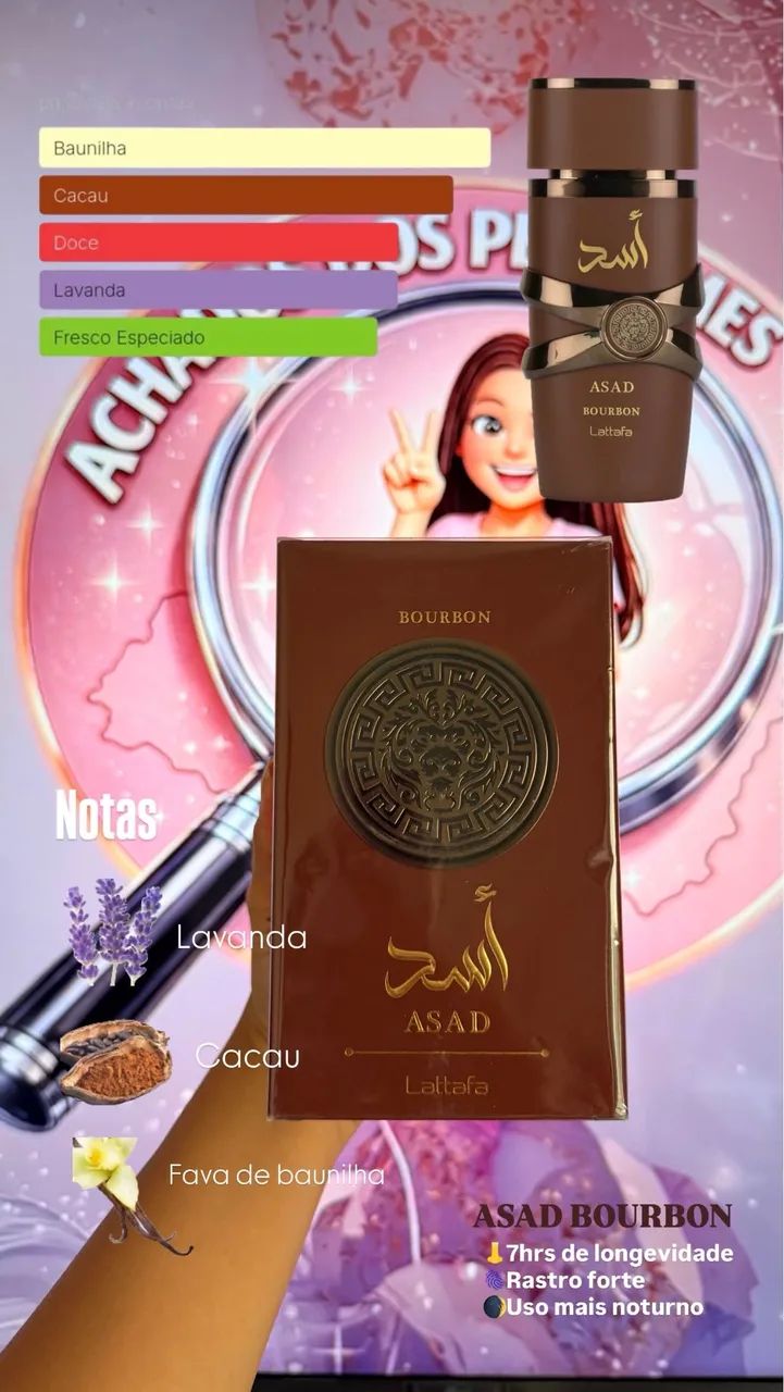 Perfume Masculino ASAD BOURBON 100ML | Original  - Foto 3