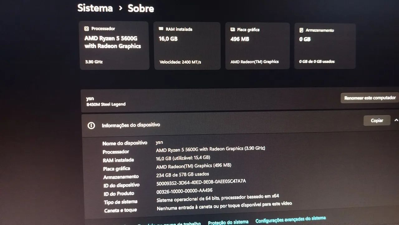 computador pc gamer 16gb Ryzen 5 - Foto 2