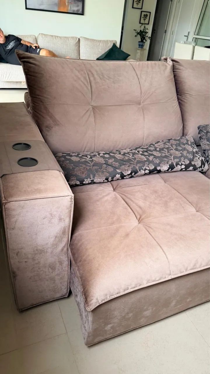 Conjunto de Sofás + 2 Poltronas Giratórias | Excelente Estado - Foto 3
