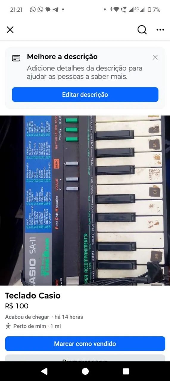 Teclado Casio 