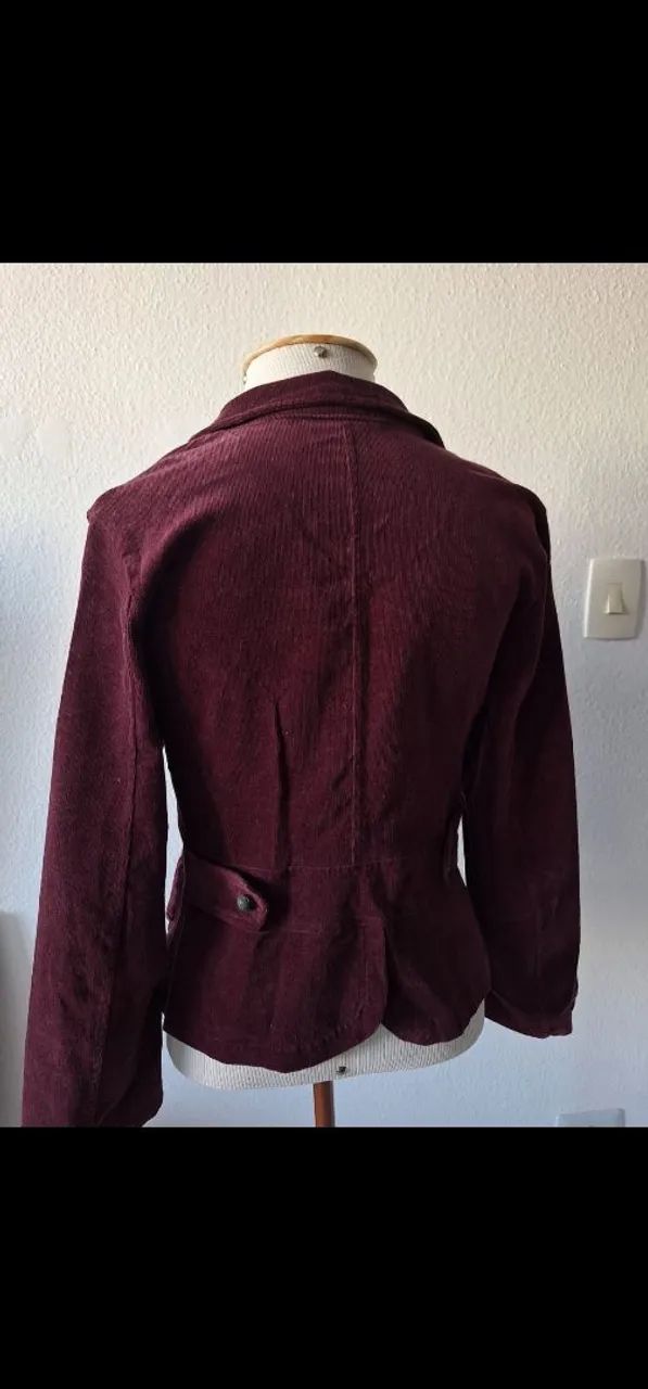 Blazer/Casaquinho veludo vinho - Foto 2