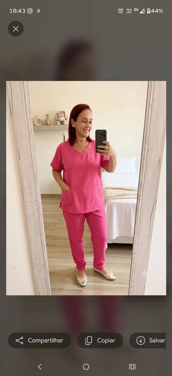 Pijama hospitalar em gabardine - Foto 3