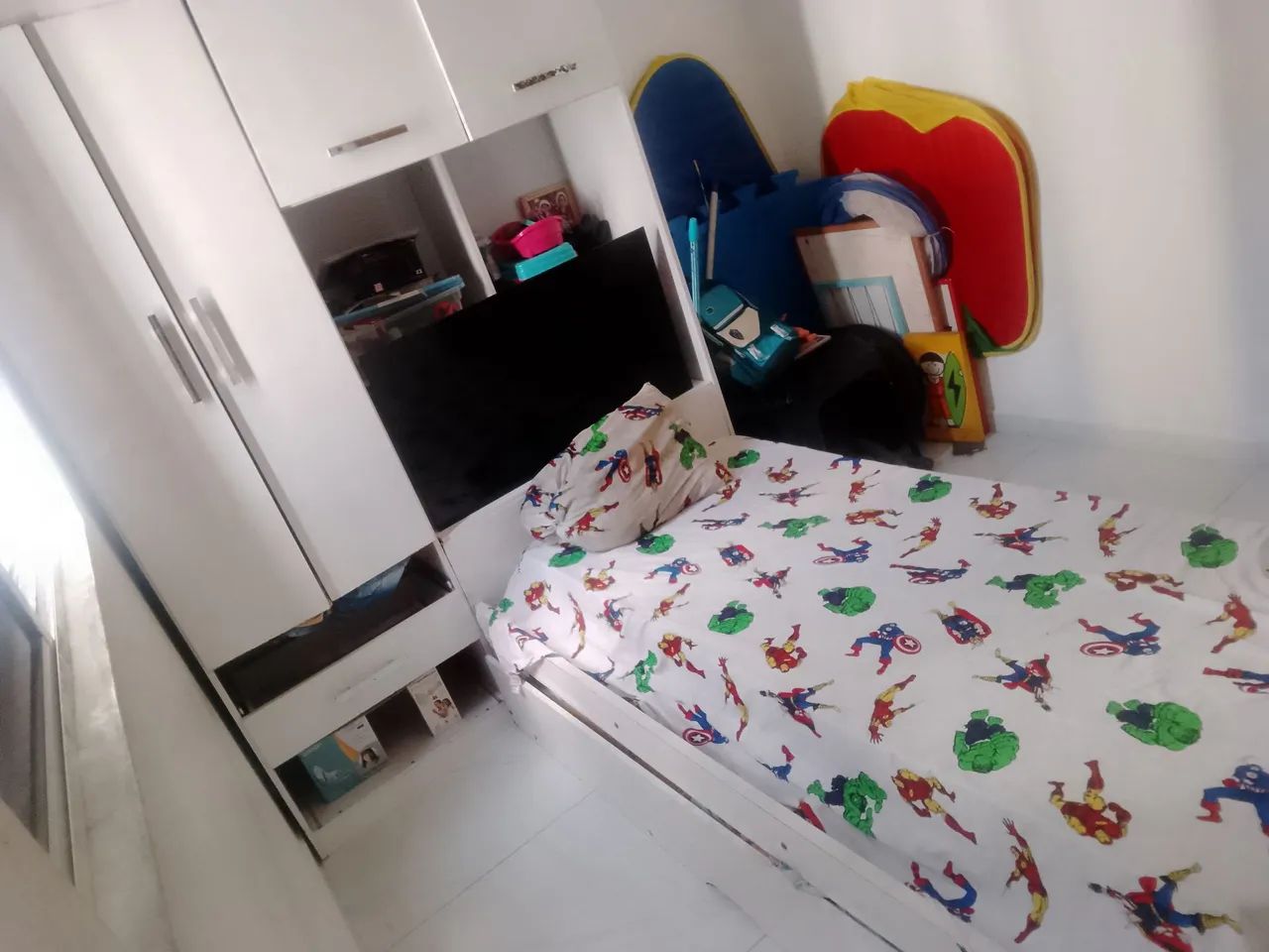 Cama com auxiliar e guardar roupa - Foto 3
