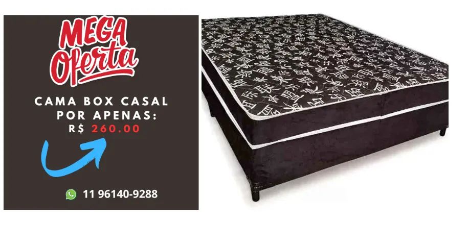 cama box casal (prom100)