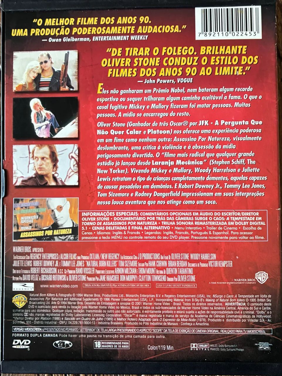ASSASSINOS POR NATUREZA - DVD - Foto 3