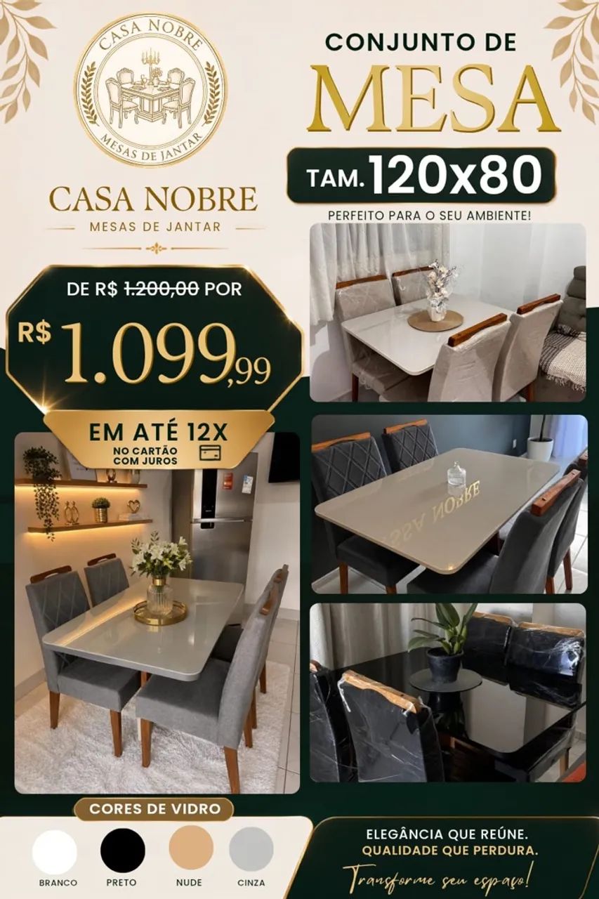 PROMOÇÃO DE MESA DE JANTAR  - Foto 4