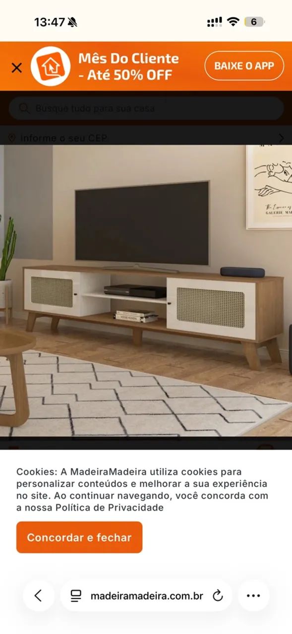 Rack e painel mdf  - Foto 2