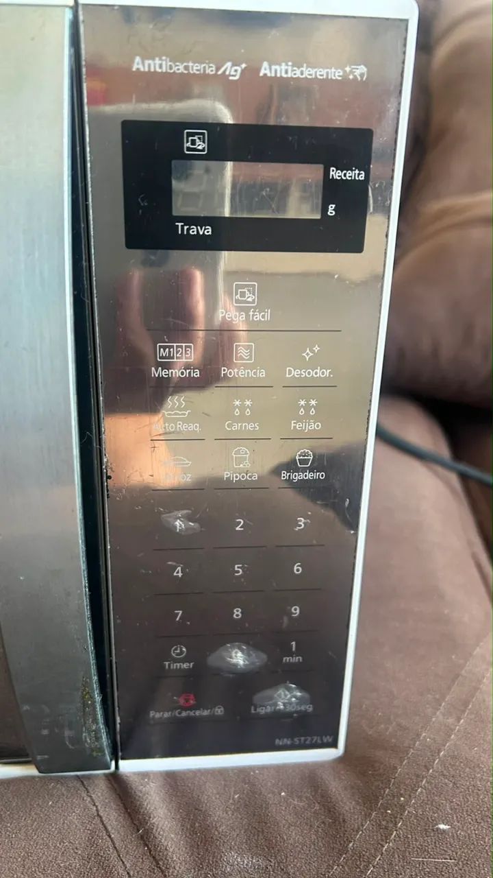 Micro-ondas Panasonic 21L Espelhado 220V Funcionando Perfeito