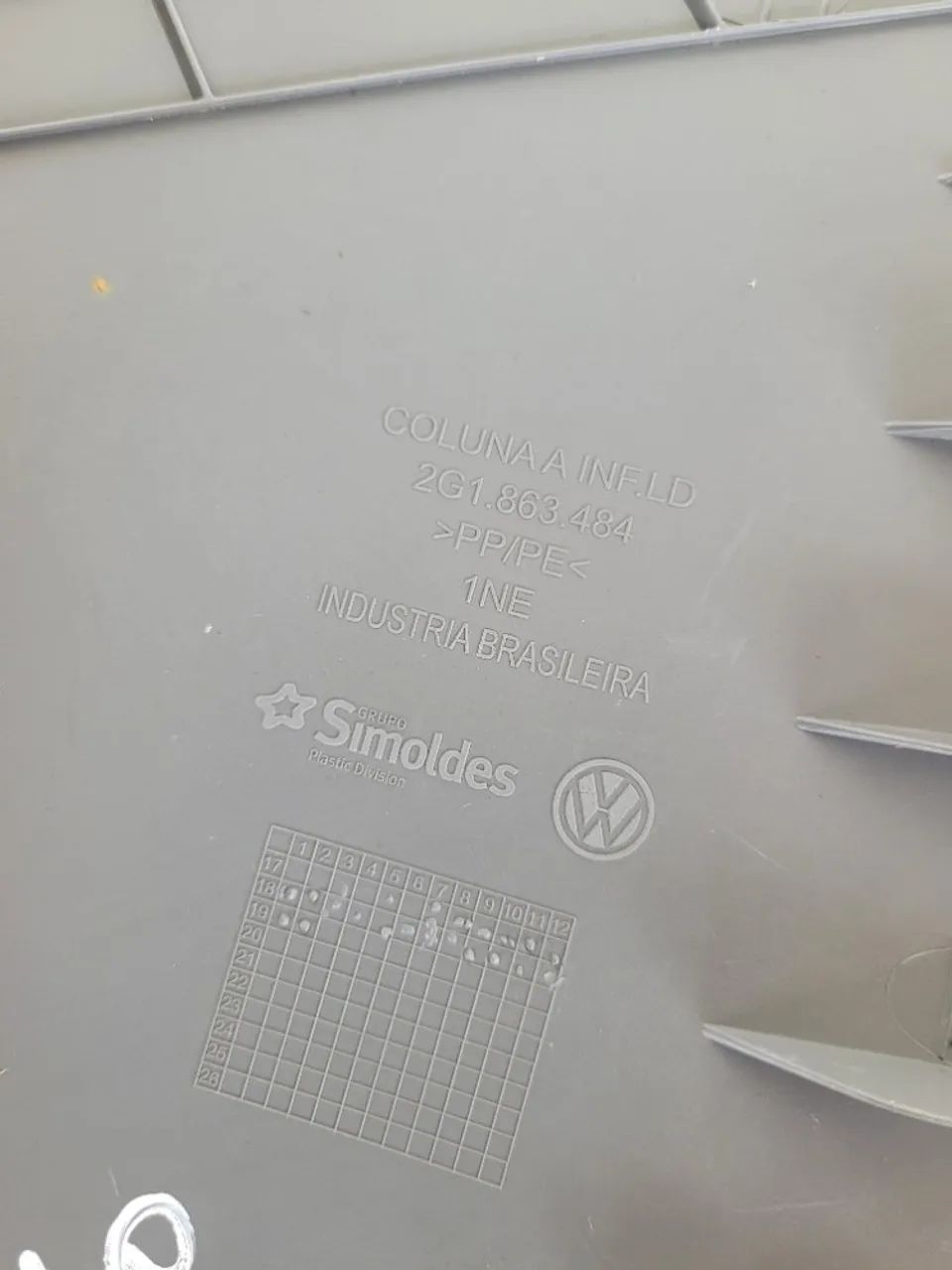 Acabamento Coluna Inferior Dianteira Direita Vw Polo 2019 - Foto 6