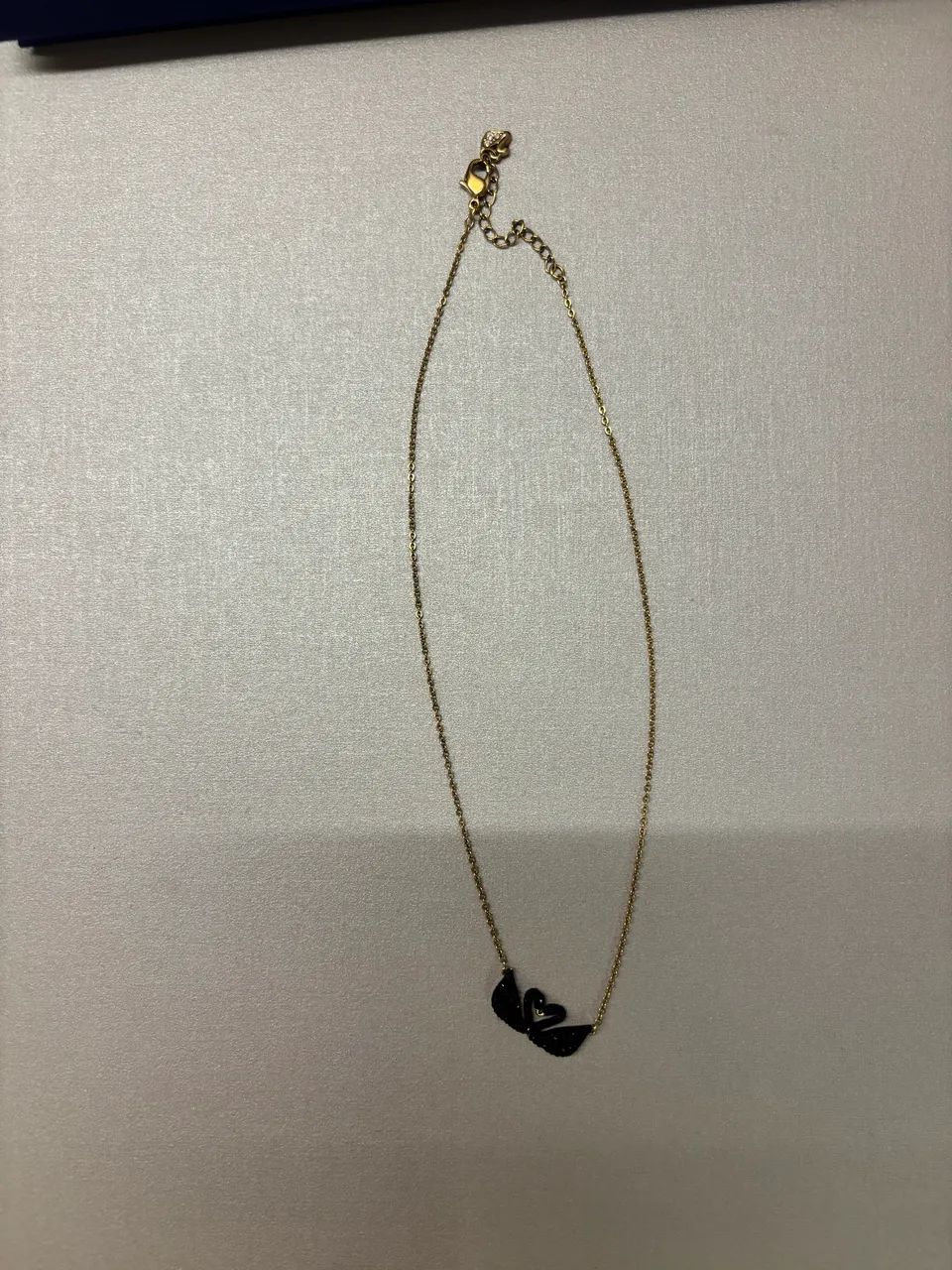 Colar Swarovski Original Dourado/Preto - Foto 3