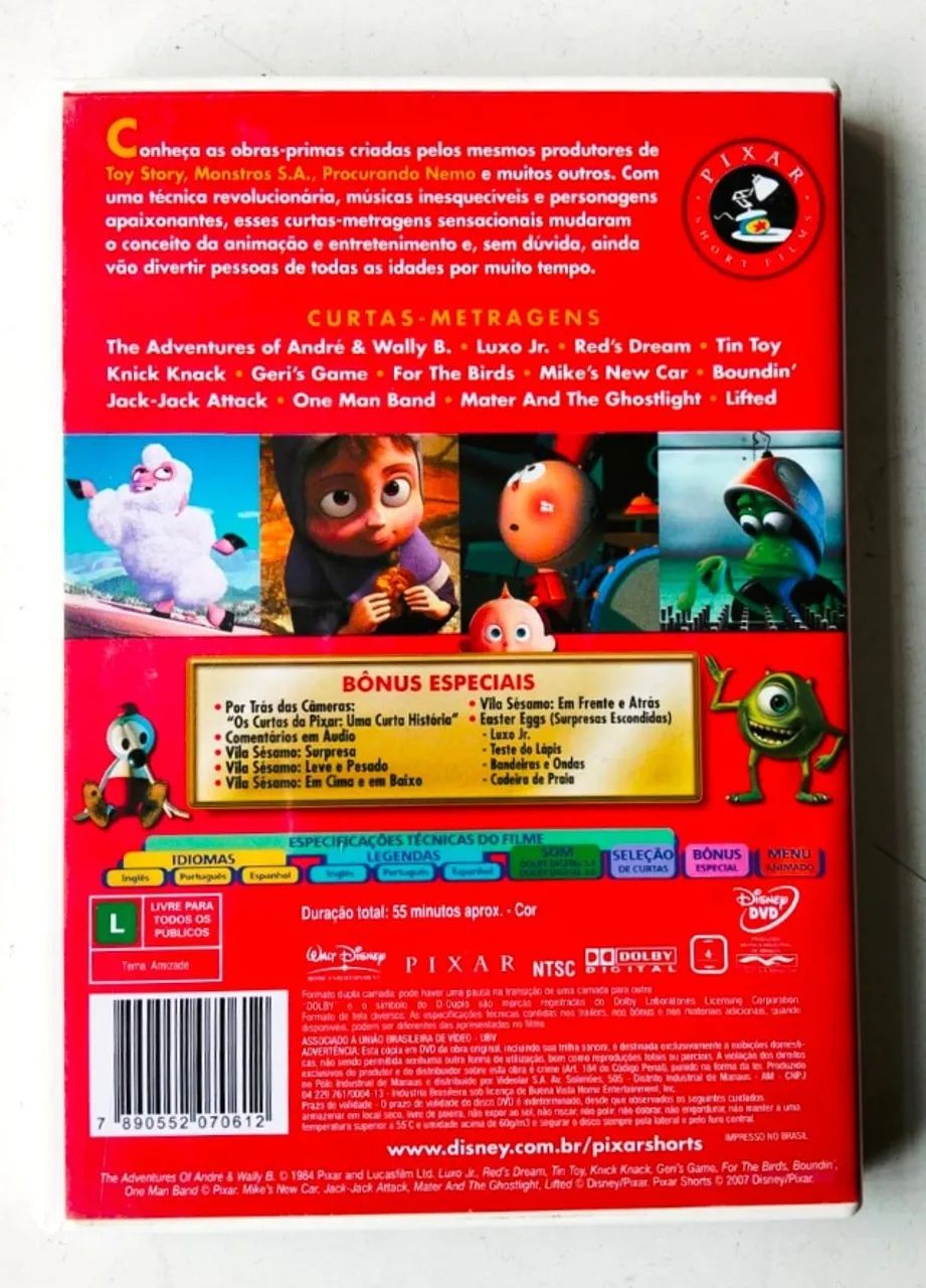 その他 DATE IN SHORT PICTURES [DVD] p706p5g Dvd Pixar Short Films Collection Volume 1 (Disney) - 2007 - Usado