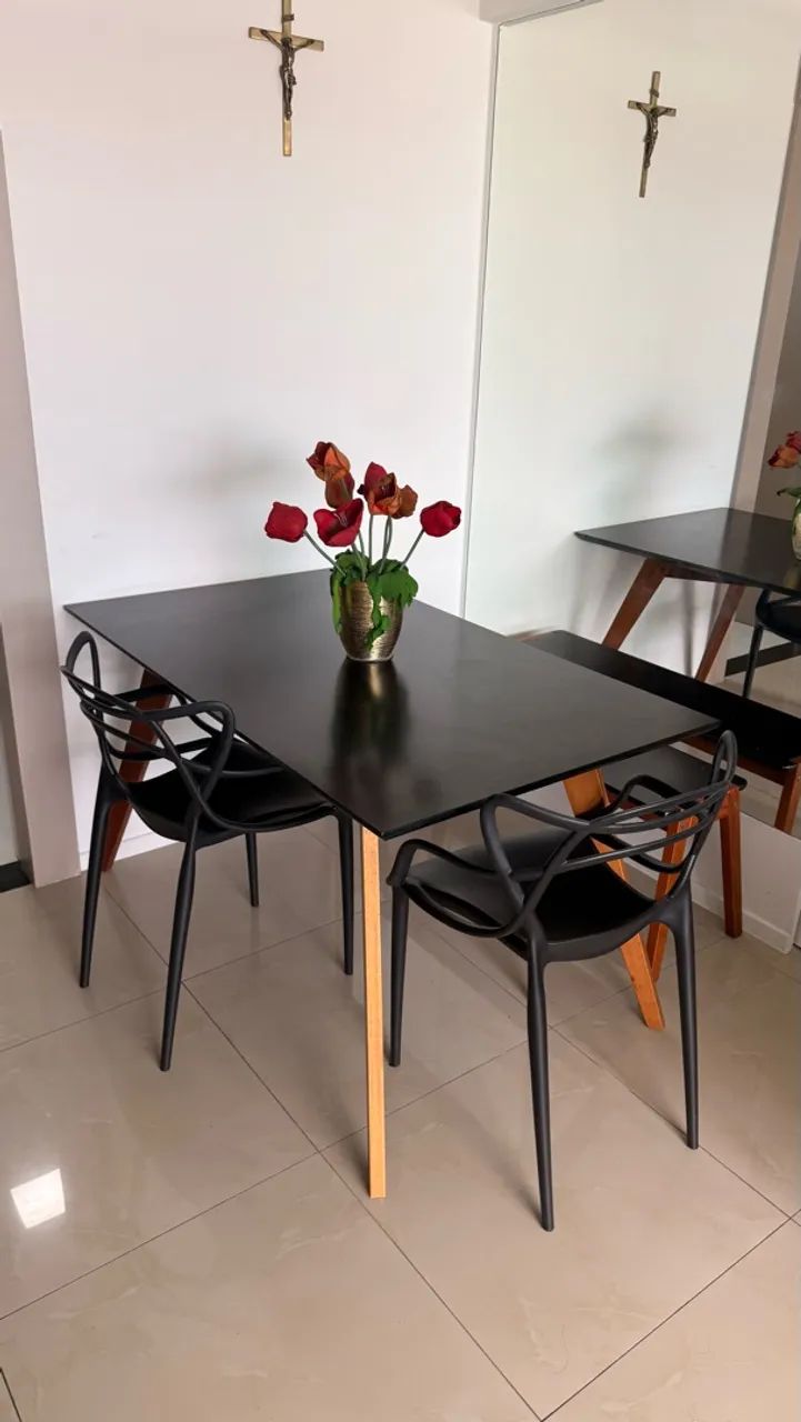 Mesa Jantar 4 Lugares estilo industrial  - Foto 3