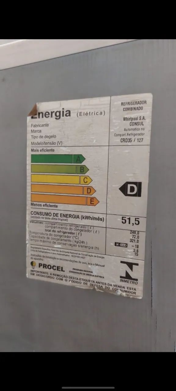 Geladeira Duplex Consul 127v - Foto 5