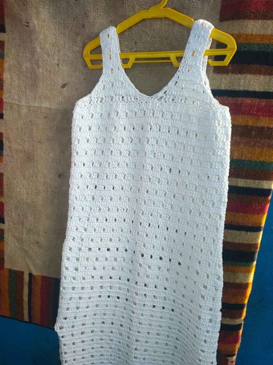 Vestido de Crochê Branco