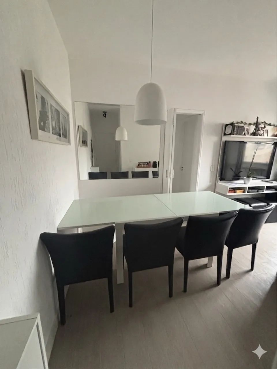 Mesa de Jantar Expansível ETNA - Vidro Branco - Foto 3