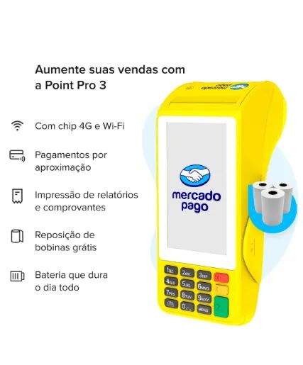 maquininha mercado pago point pro 3 - Foto 3